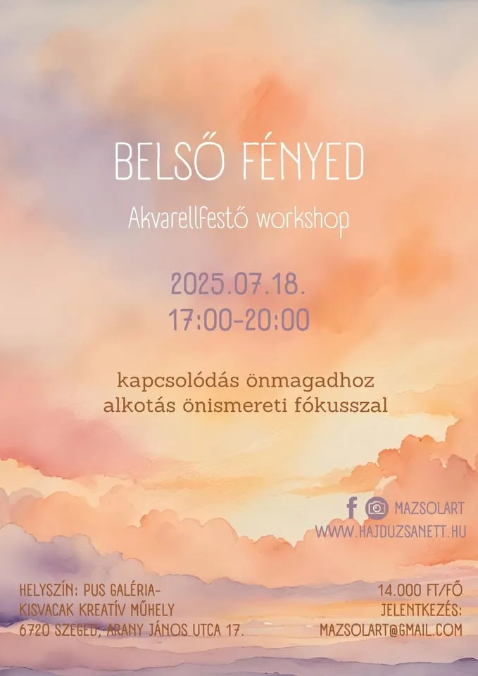 INTERNAL LIGHT CONTACT FOR YOURSELF, COOKING IN YOUR KNOWLEDGE FOCUS- AQUARINE WORKSHOP