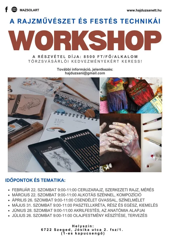 WORKSHOP - PASTELLS AND OILCREATORS, PART AND ELEMENTS OF THE CHARACTER AND FEEDING TECHNIQUES